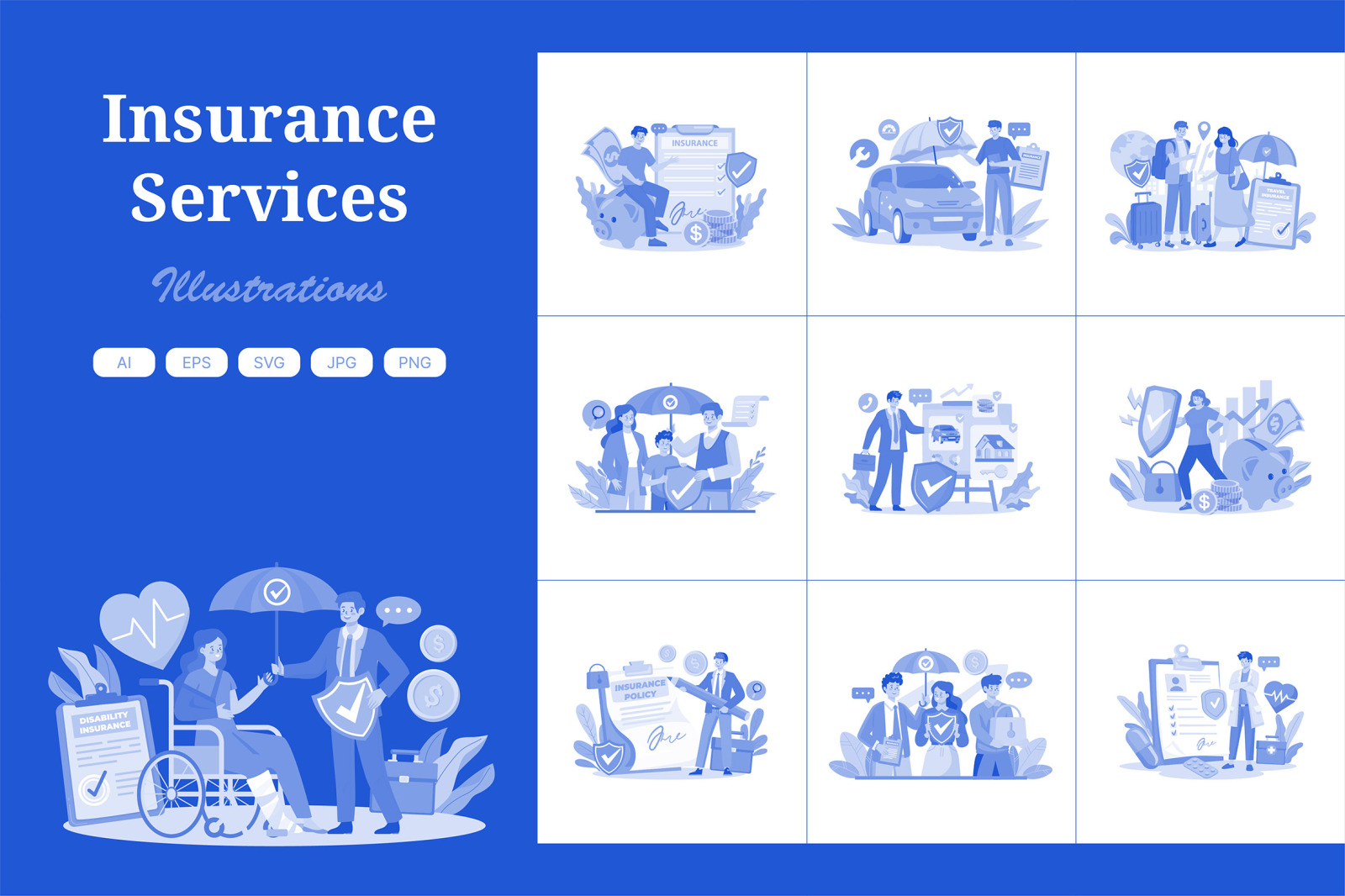 M625_Insurance Services Illustration Pack 1 M625_Insurance Services Illustration Pack 1