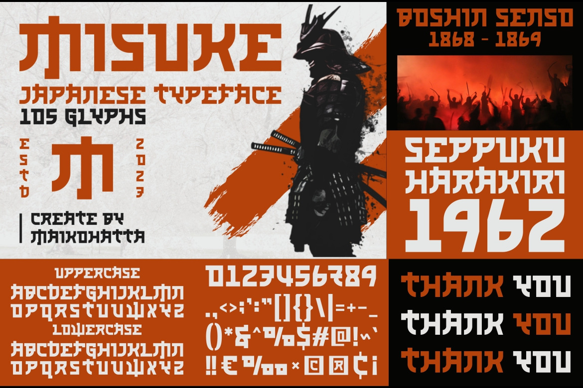 Japanese Style Font Bundle Japanese Style Font Bundle