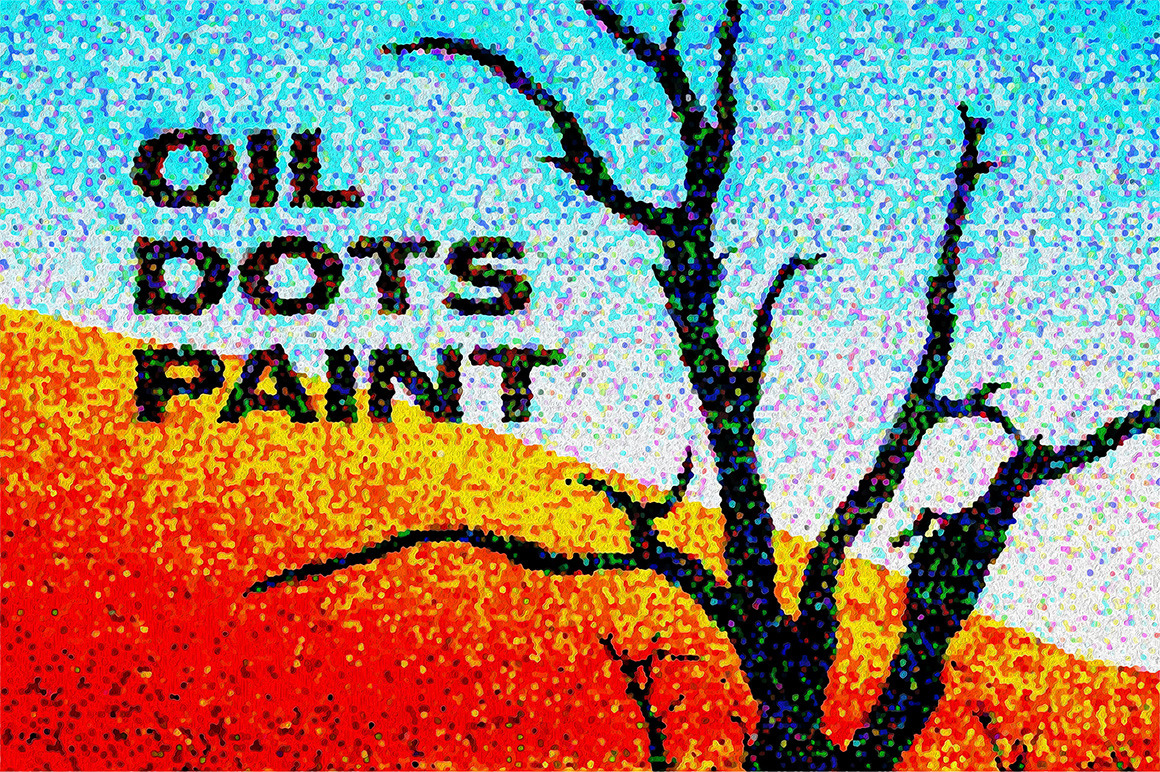 Oil Stipple Paint Photo Effect Oil Stipple Paint Photo Effect