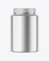 Metallic Protein Jar Mockup Metallic Protein Jar Mockup