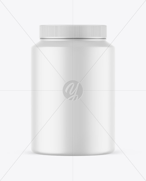 Matte Protein Jar Mockup