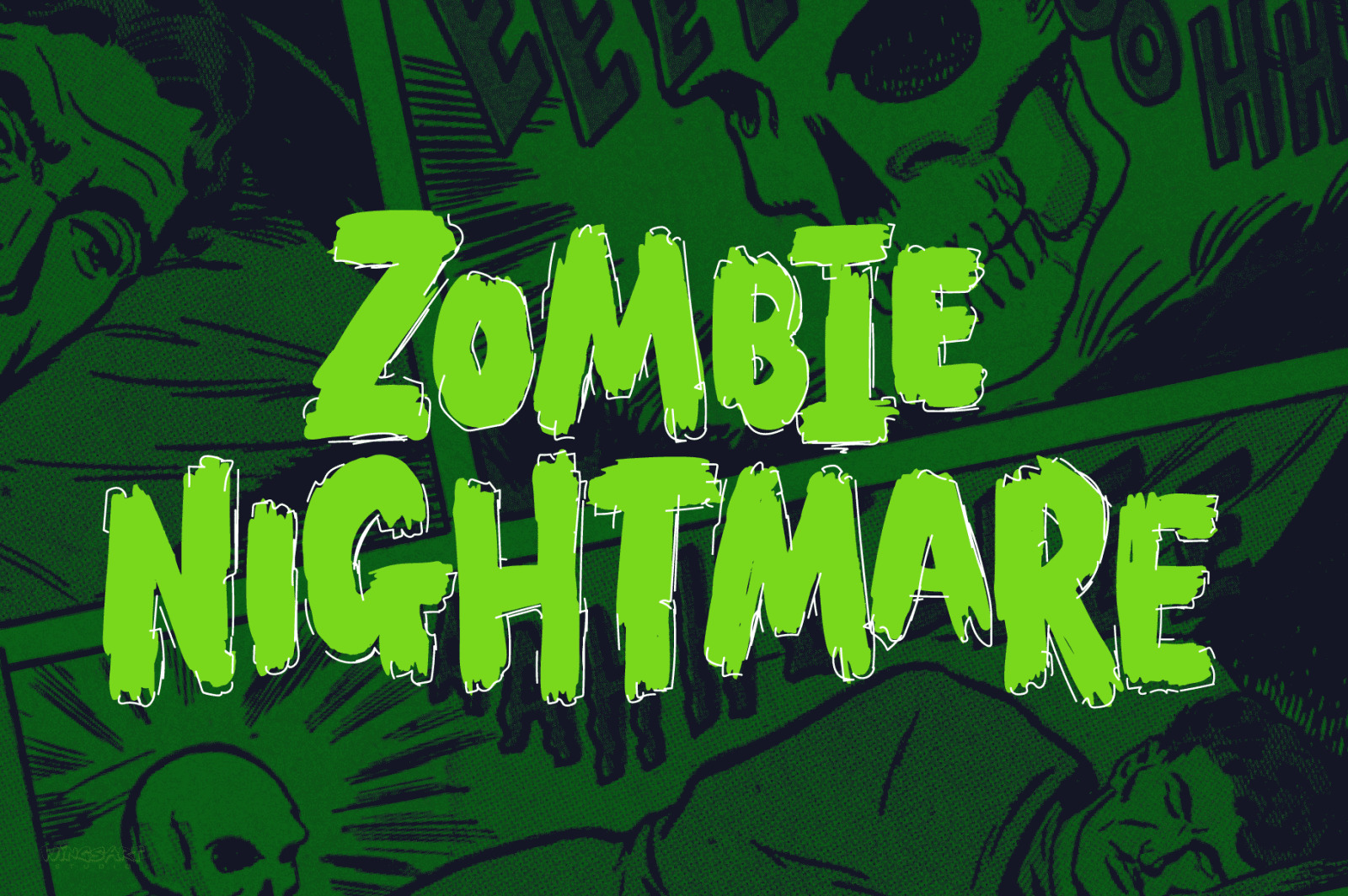 End Crawl - A Halloween Brush Font End Crawl - A Halloween Brush Font