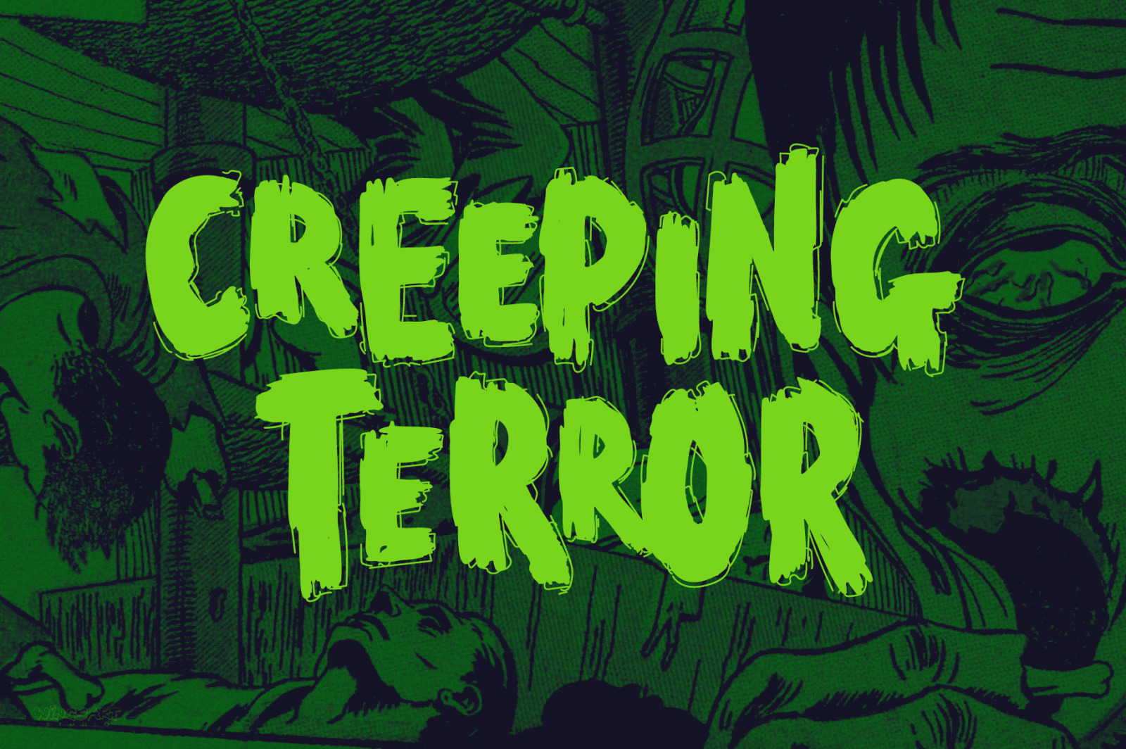 End Crawl - A Halloween Brush Font End Crawl - A Halloween Brush Font