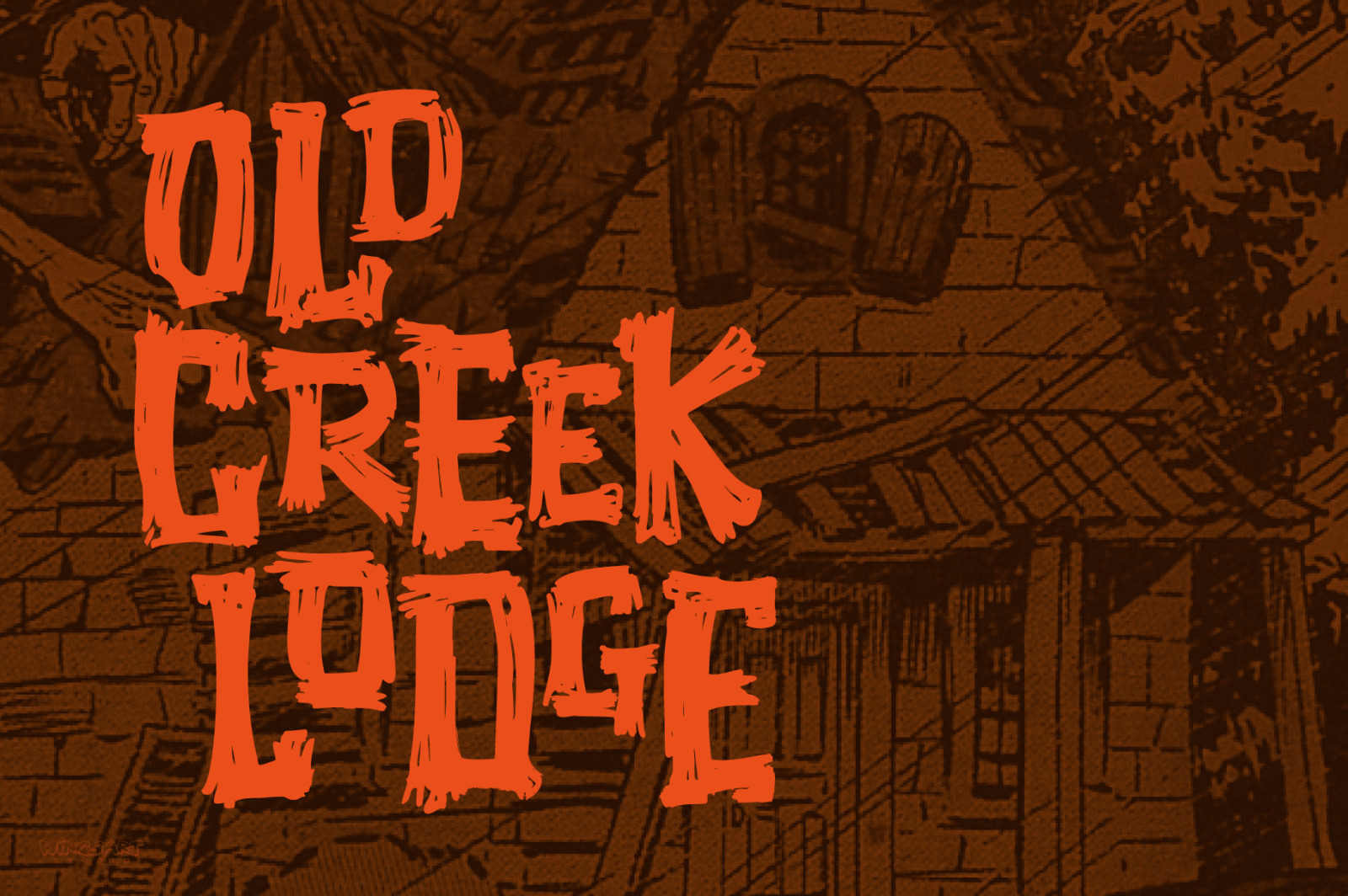 Hatchet Job - A Halloween Brush Font Hatchet Job - A Halloween Brush Font