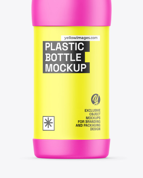 Matte Plastic Bottle Mockup