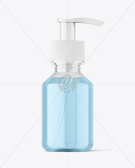 100ml Clear Pump Bottle Mockup