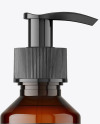 100ml Amber Pump Bottle Mockup