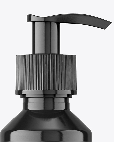 100ml Glossy Pump Bottle Mockup