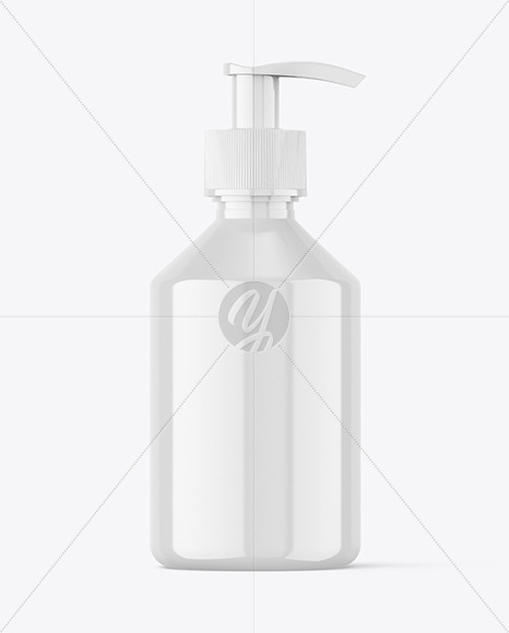 250ml Glossy Pump Bottle Mockup