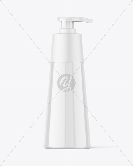 Glossy Pump Bottle Mockup