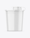 Glossy Medical Waste Container Mockup