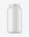 Glossy Protein Jar Mockup Glossy Protein Jar Mockup