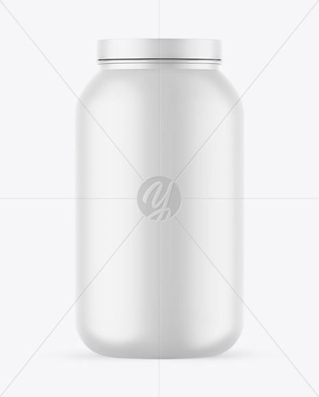 Matte Protein Jar Mockup