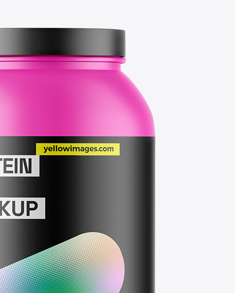 Matte Protein Jar Mockup