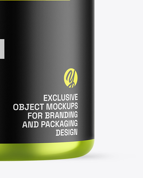 Metallic Protein Jar Mockup Metallic Protein Jar Mockup