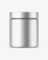 Matte Metallic Protein Jar Mockup Matte Metallic Protein Jar Mockup