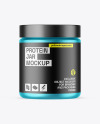 Matte Metallic Protein Jar Mockup