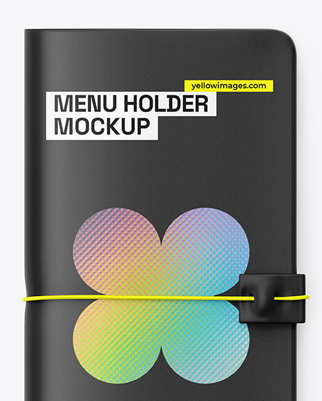 Matte Menu Holder Mockup