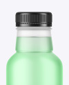 Frosted Bottle with Plastic Screw Cap Mockup