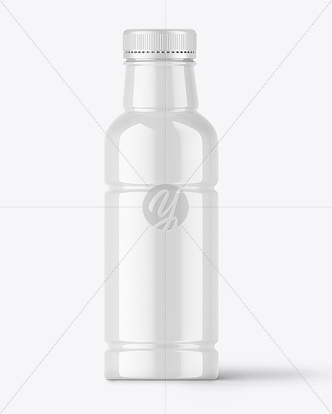 Glossy Plastic Bottle Mockup