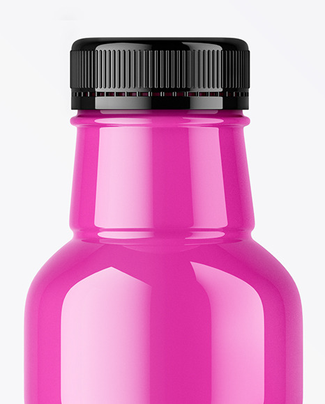 Glossy Plastic Bottle Mockup