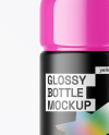 Glossy Plastic Bottle Mockup