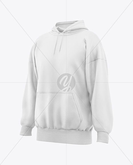 Oversize Hoodie Mockup - Half Side View