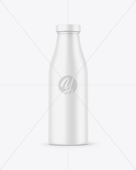 Matte Milk Bottle Mockup