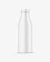 Matte Milk Bottle Mockup