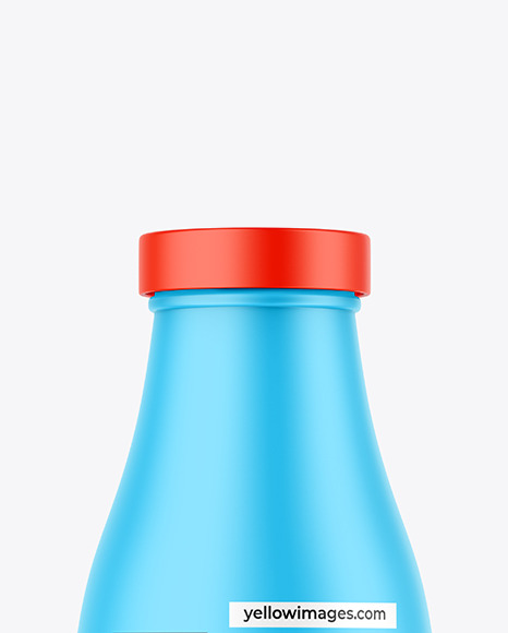 Matte Milk Bottle Mockup