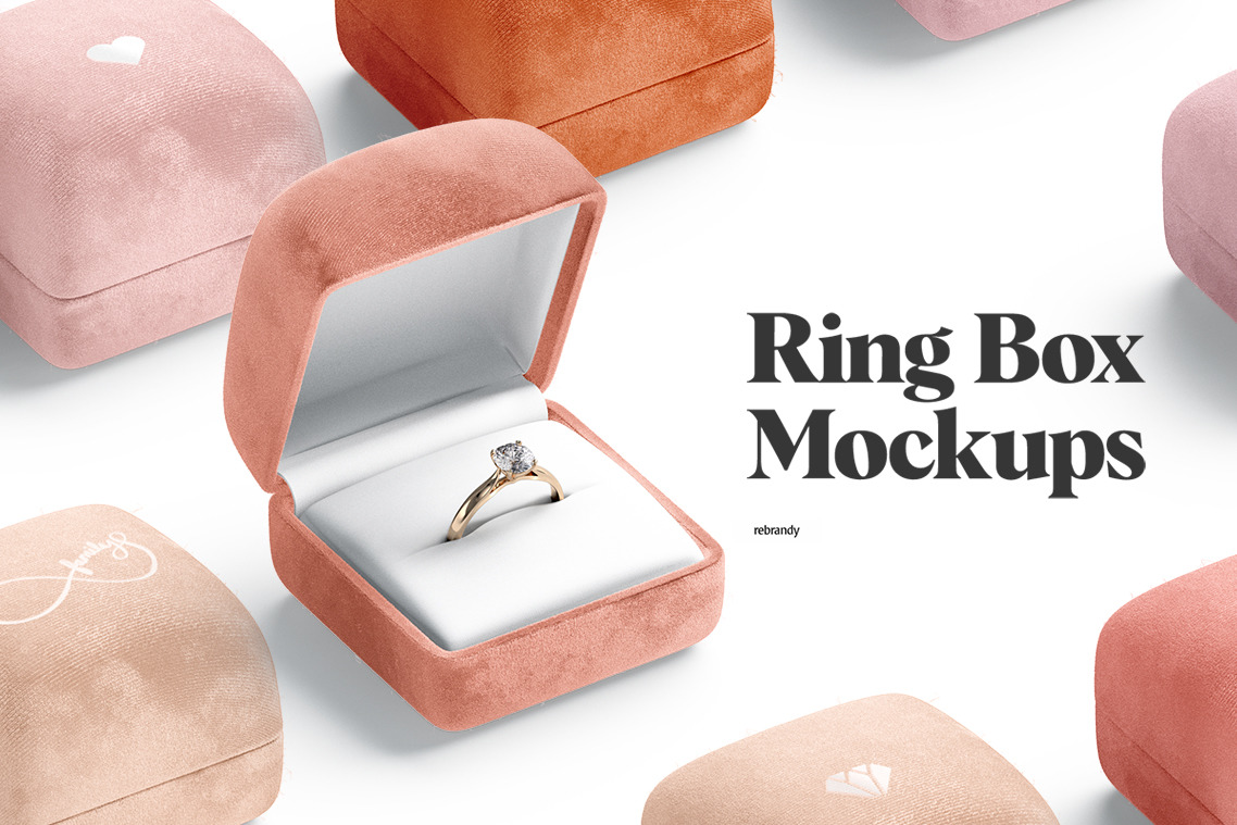 Ring Box Mockups Ring Box Mockups
