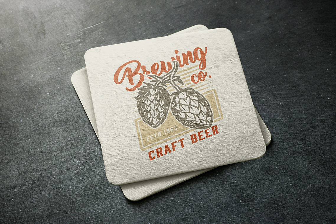 Beer Coaster Mockup