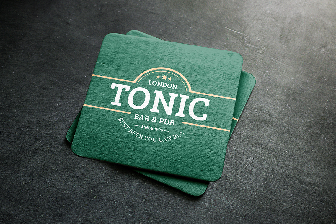 Beer Coaster Mockup