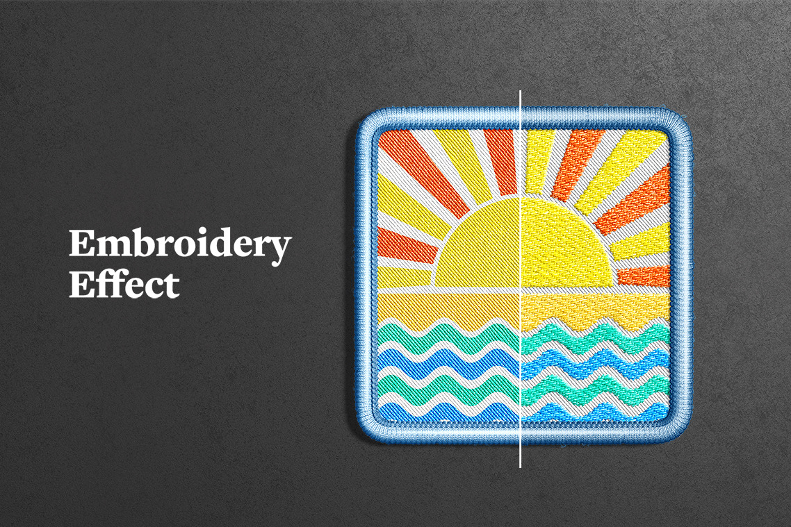 Square Embroidery Patch Mockup Square Embroidery Patch Mockup