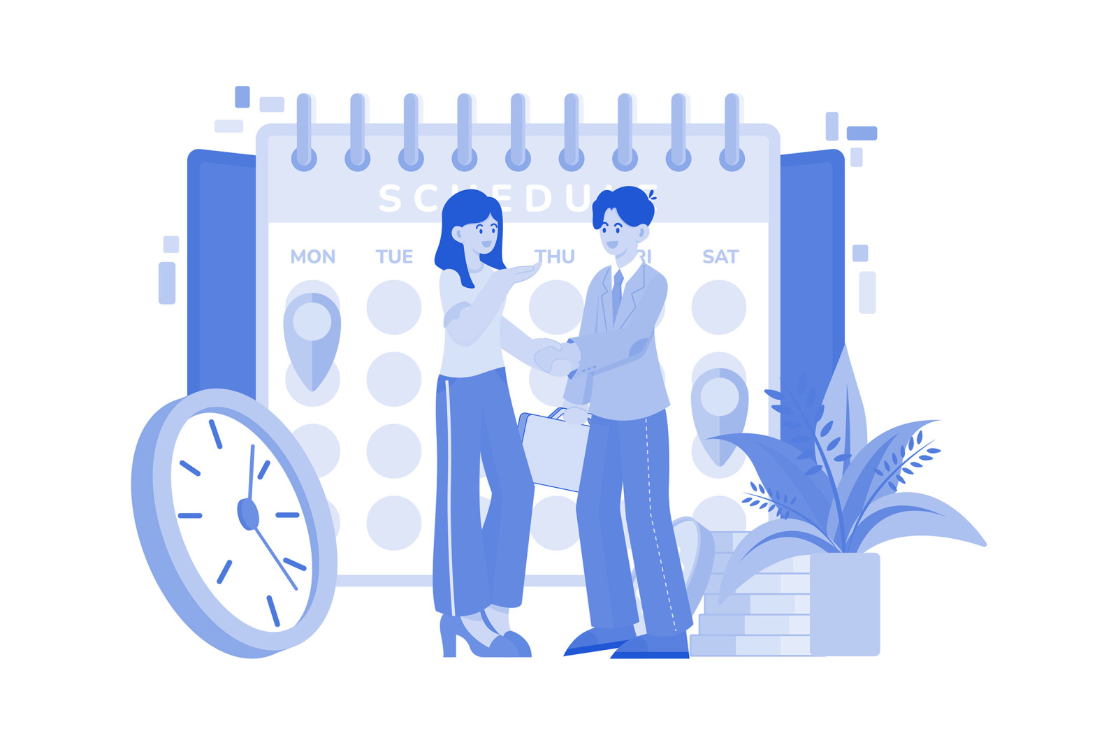 M616_Appointment Scheduling Illustration Pack M616_Appointment Scheduling Illustration Pack