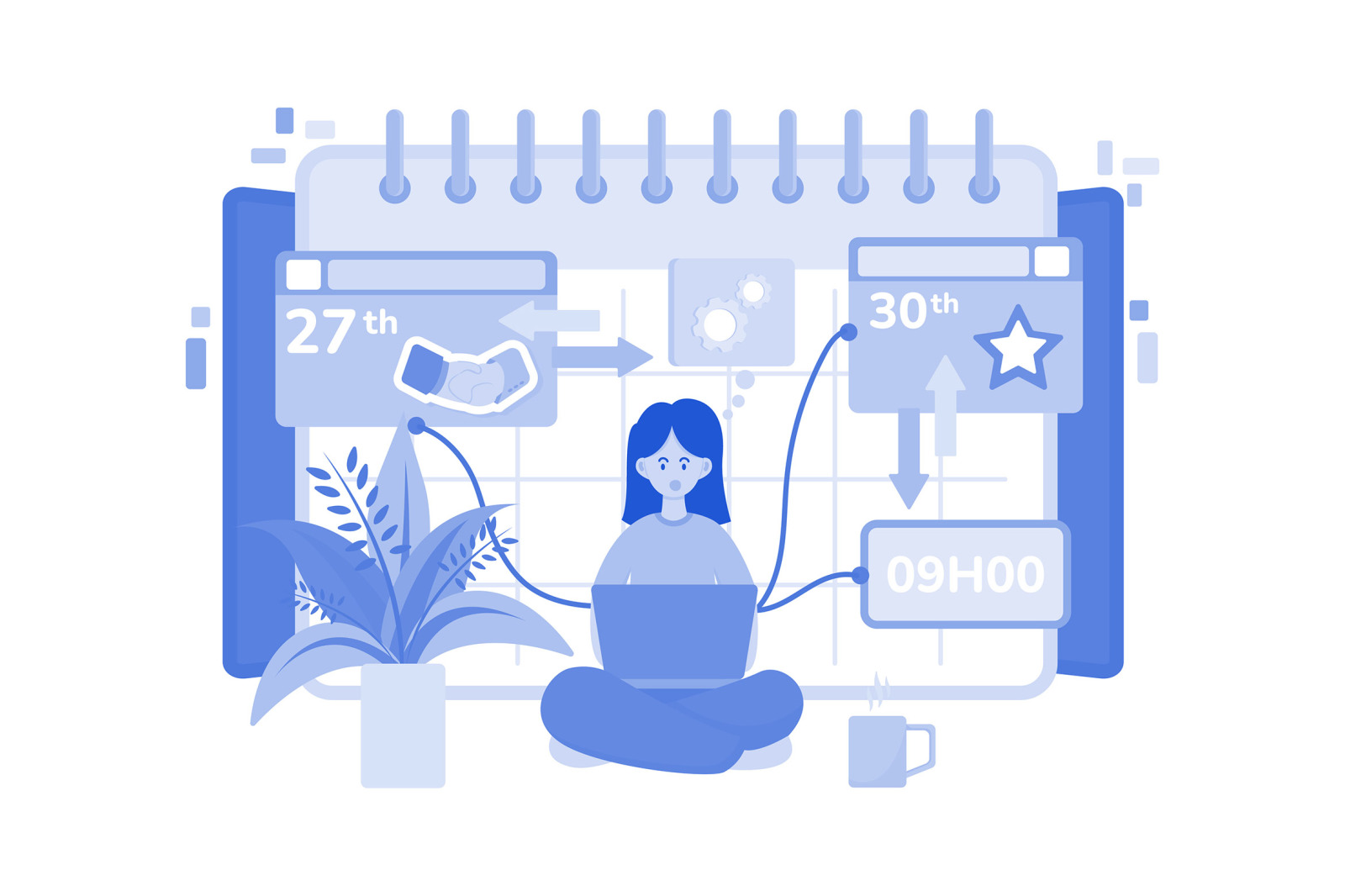 M616_Appointment Scheduling Illustration Pack M616_Appointment Scheduling Illustration Pack
