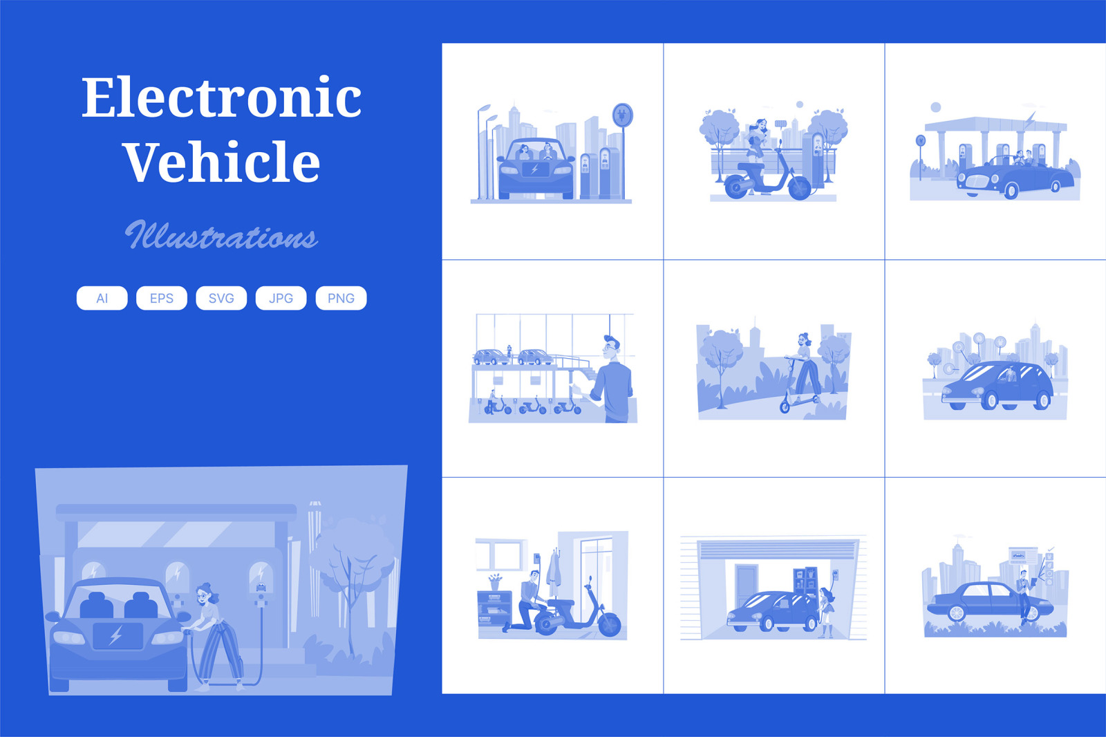 M619_Electronic Vehicle Illustration Pack M619_Electronic Vehicle Illustration Pack