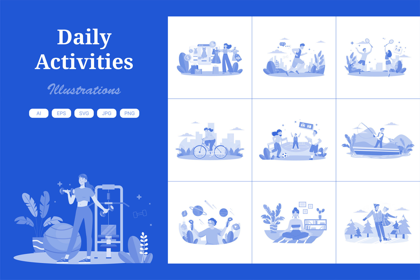 M621_Daily Activities Illustration Pack 1 M621_Daily Activities Illustration Pack 1