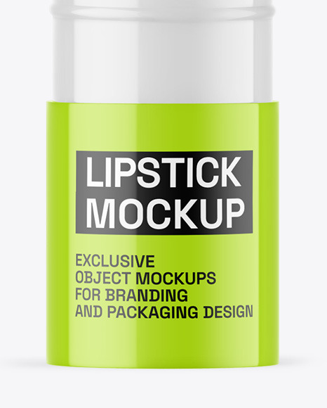 Glossy Lipstick Mockup