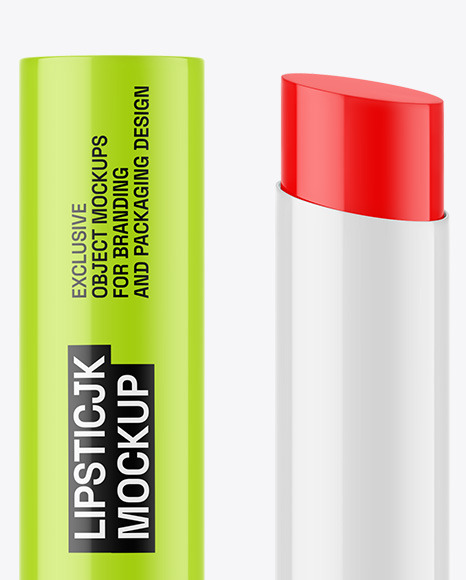 Glossy Lipstick Mockup