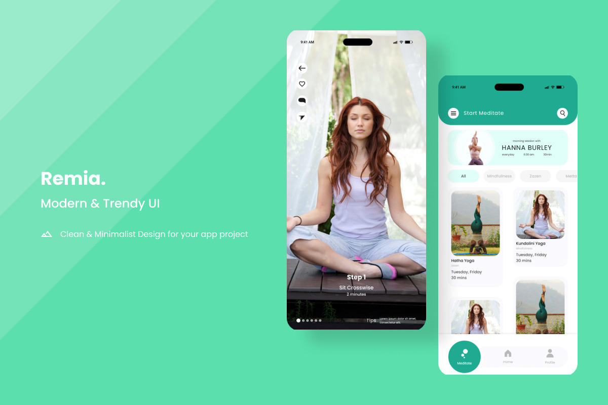 Remia - Meditation Mobile Apps Remia - Meditation Mobile Apps