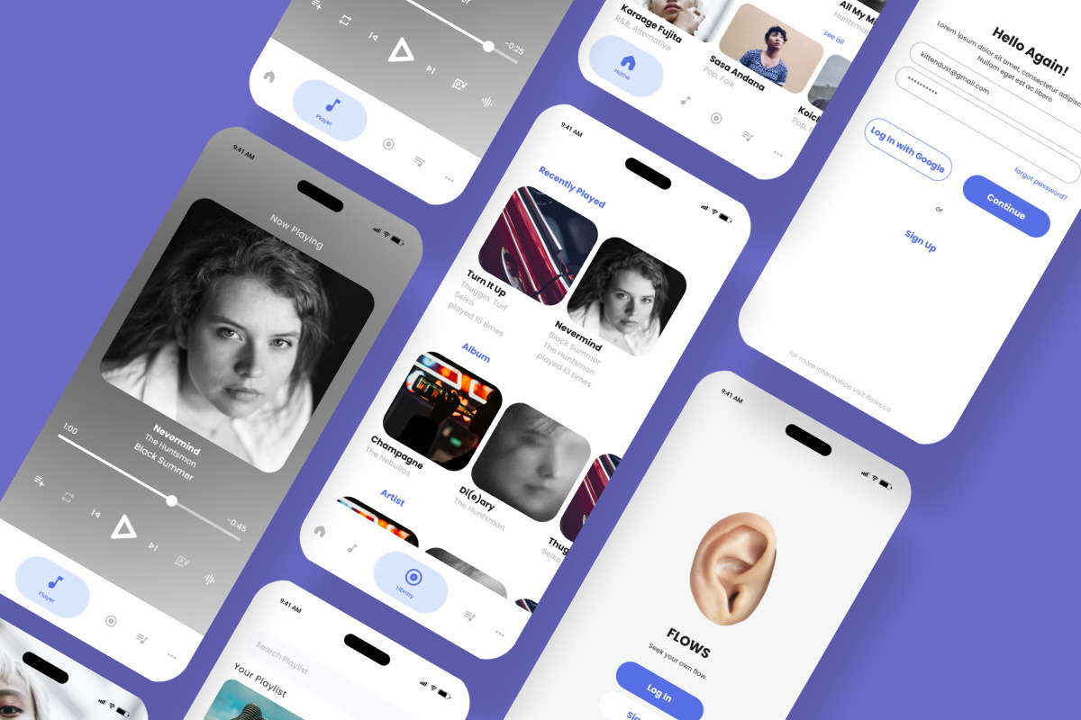 Flows - Music Player Mobile Apps