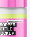 Frosted Dropper Bottle Mockup