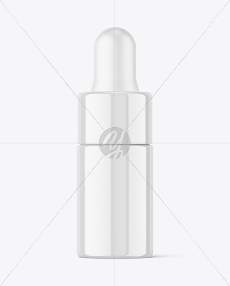 Glossy Dropper Bottle Mockup