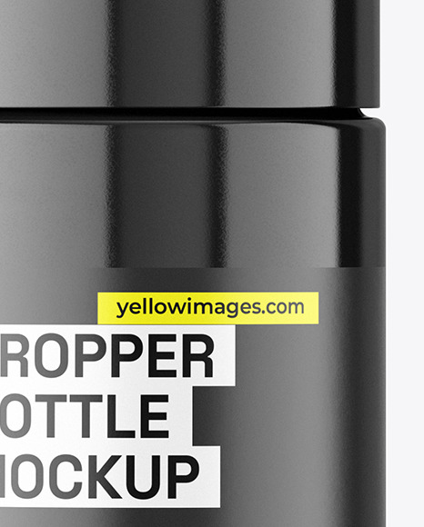 Glossy Dropper Bottle Mockup