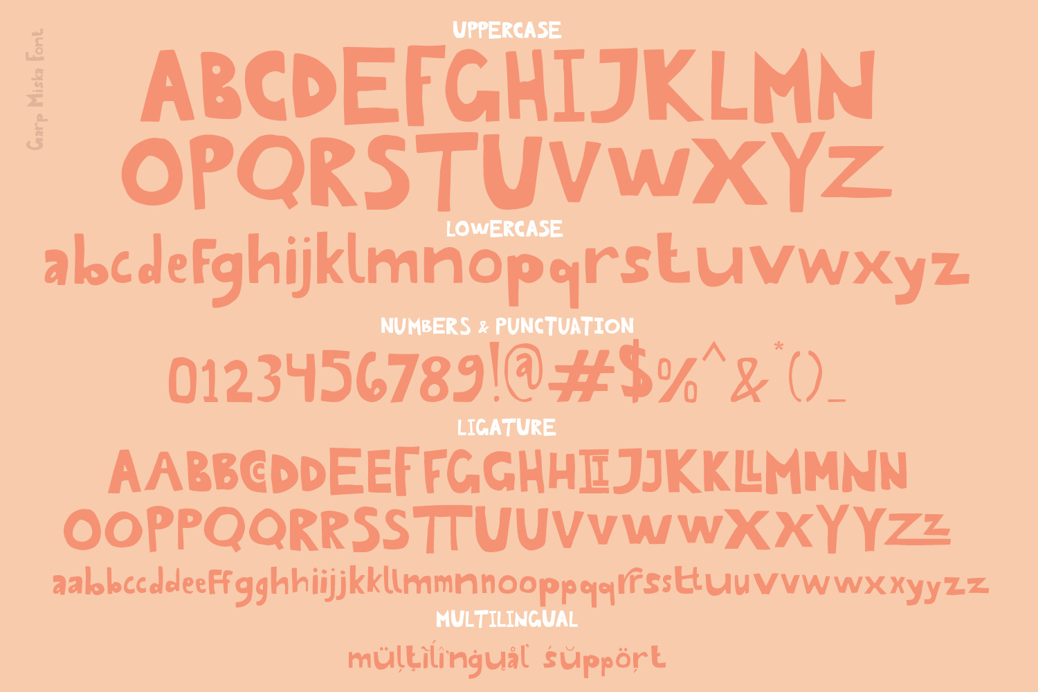 Garp Miska - Playful Font Garp Miska - Playful Font