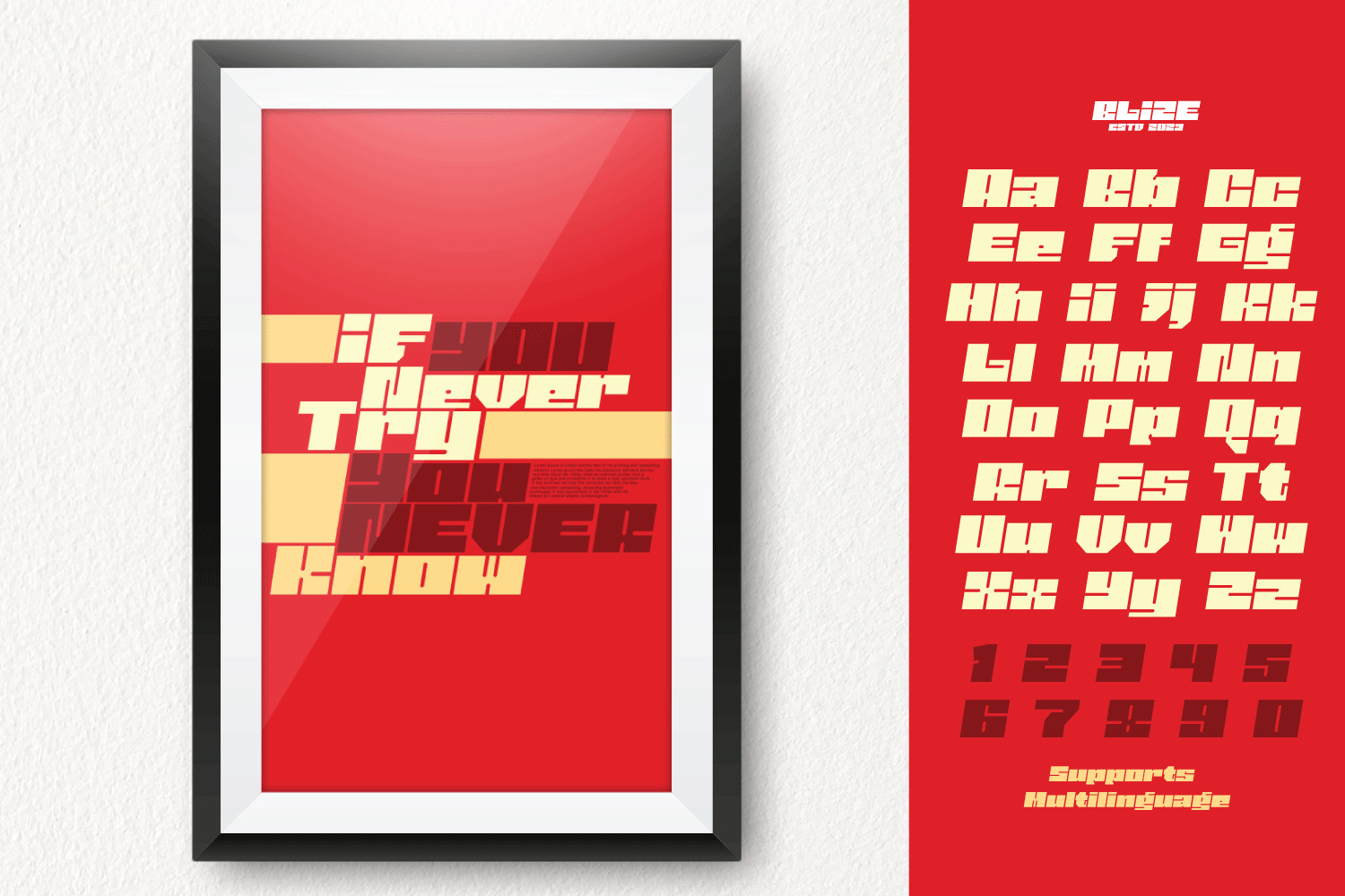 Blize A Typeface Blize A Typeface
