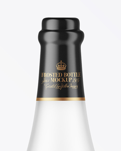 Frosted Glass Bottle Mockup