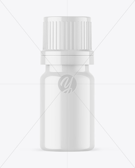 Glossy Essential Oil Bottle Mockup