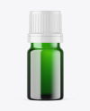 Green Glass Essential Oil Bottle Mockup